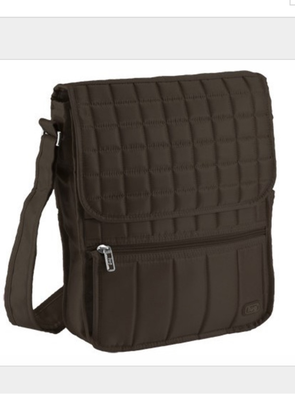 NWT LUG Black Quilted Moped Day Pack Crossbody Organizer Bag